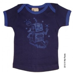 Baby T-shirt "Robot" indigo - Roots
