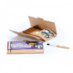 Kit de maquillage 3 couleurs "Citrouille & Squelette"