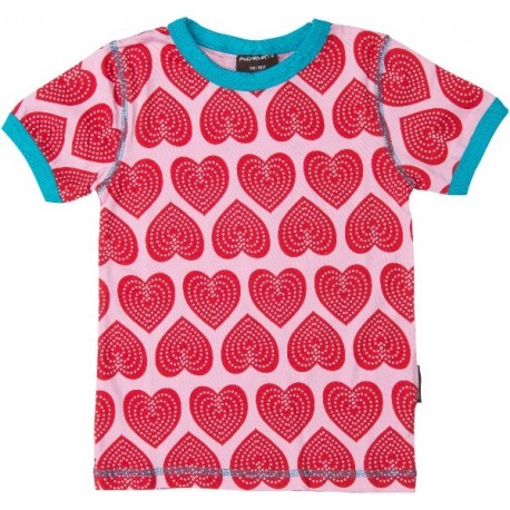 T-shirt "Hearts" - bio katoen