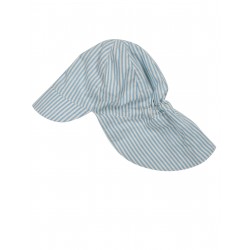 Chapeau / bob "Legionnaires Hat" Cornish Blue Ticking Stripe - coton bio