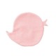 Doudou coussin plat "Bird red / baby pink"