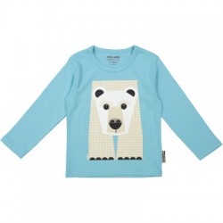 T-shirt manches longues MIBO ours polaire - coton biologique