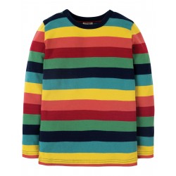 T-shirt bébé "Rainbow Marl Stripe" - coton bio