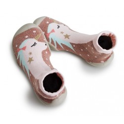 Chaussons "Tiny - Licorne" - Made in France