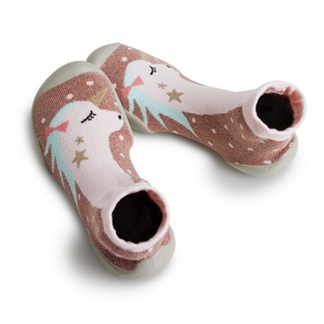 Chaussons "Tiny Licorne" - Made in France