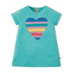 T-shirt "Sophie Sequin Applique Top, St Agnes Sequin Heart" - coton bio