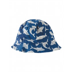 Chapeau réversible "Ross Reversible Hat, Scilly Shark School" - coton bio
