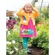Collants bébé "Little Norah Tights, Bright Aqua Flower Garden" - coton bio
