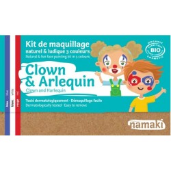 Kit de maquillage 3 couleurs "Clown & Arlequin"