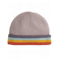 Bonnet bébé "Harlow Knitted Hat, Soft Rainbow" - coton bio