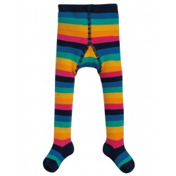 Collants "Toasty Tights, Rainbow Stripe" - coton bio