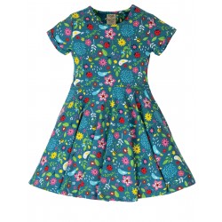 Robe "Spring Skater Dress, Garden Friends" - coton bio