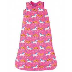 Sac de couchage bébé "Snuggler Sleeping Bag, Flamingo Unicorn Skates" - coton bio