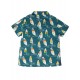 Chemise enfant "Harvey Hawaiian Shirt, Steely Blue Ride The Waves" - coton bio