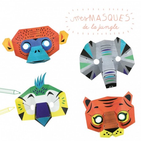 Kit créatif "Masques de la jungle"