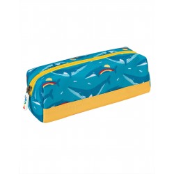 Plumier "Crafty Pencil Case, Rainbow Whales" - polyester recyclé