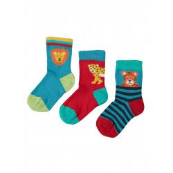 Chaussettes "Little Socks 3 Pack, Big Cat Multipack" - coton bio
