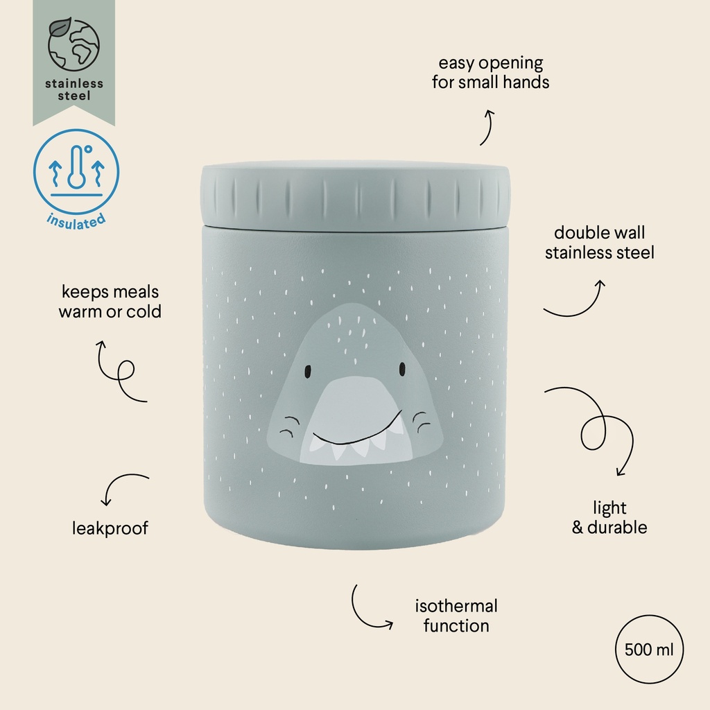 Boîte à goûter isotherme 500 ml - Mr. Shark