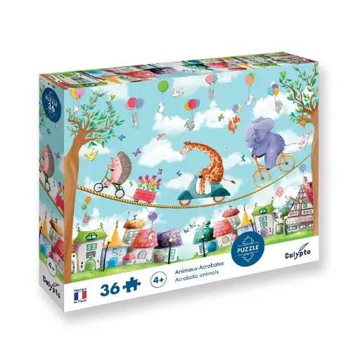 [SS7704] Puzzle 36 pièces Les animaux acrobates