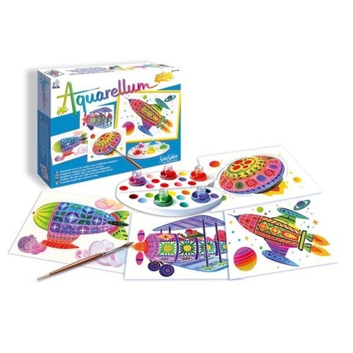 SentosphÃ¨re 3900678 "Aquarellum Junior Flying Objects" Painting Set