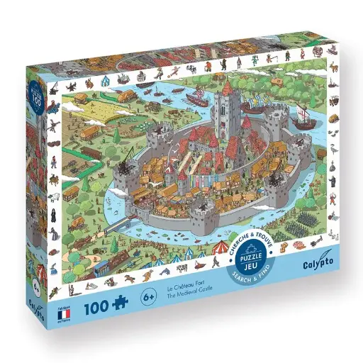 Puzzle Le Château Fort 100 pièces - Calypto